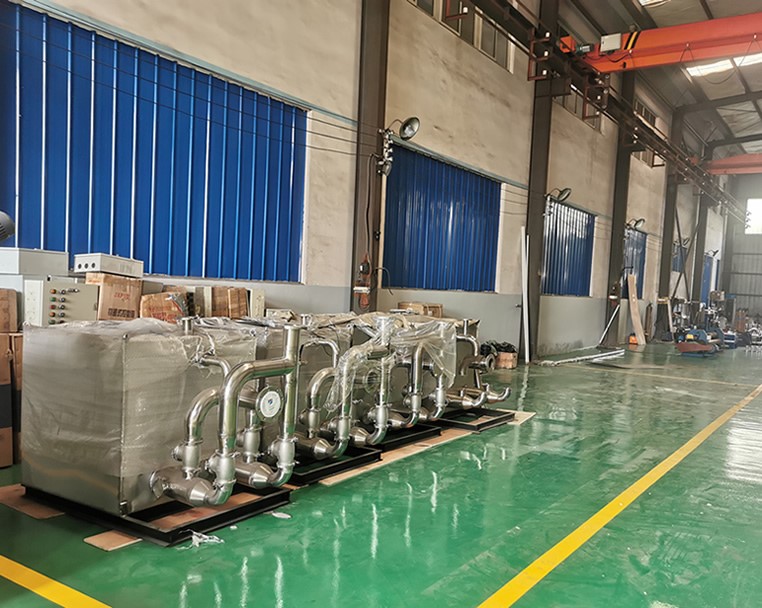 地下室污水提升一體化設(shè)備成品車間